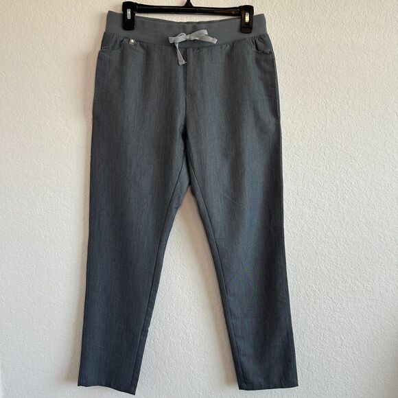 Figs Pants - FIGS Castelar Skinny Scrubs Pants Snap Pocket Graphite Gray Size S